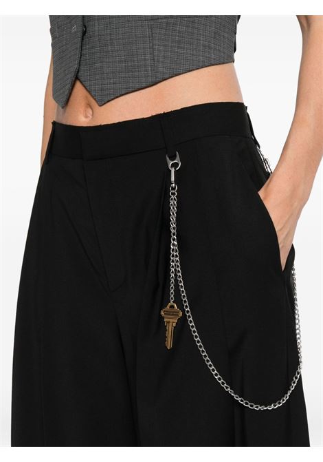 Black chain-detail Mid-Rise trousers Alexander Wang - women ALEXANDER WANG | 1WC3254916001